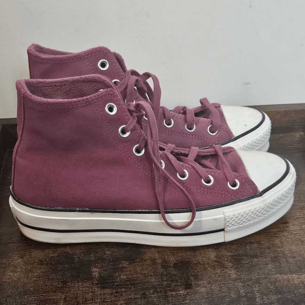 Converse Chuck Taylor All Star Platform Sneakers Shoes Women's Shadowberry Size